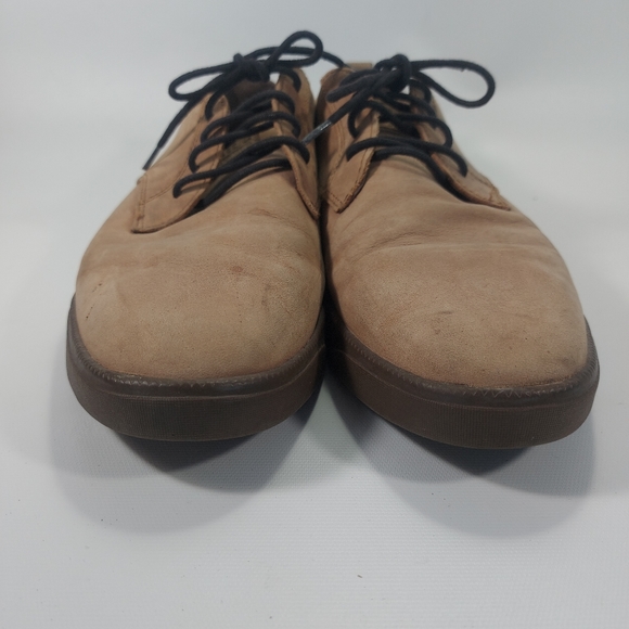Clae Ellington Mens Tan Suede Lace Up Sneaker Oxford Shoes Size 10 - Picture 7 of 11